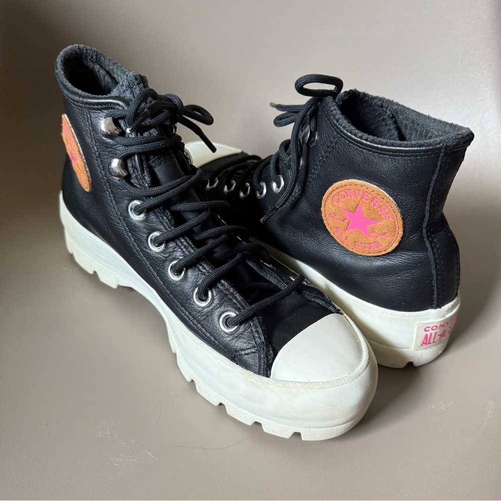 Converse Chuck Taylor All Star Lugged Winter High GORE-TEX Black Leather US 6.5